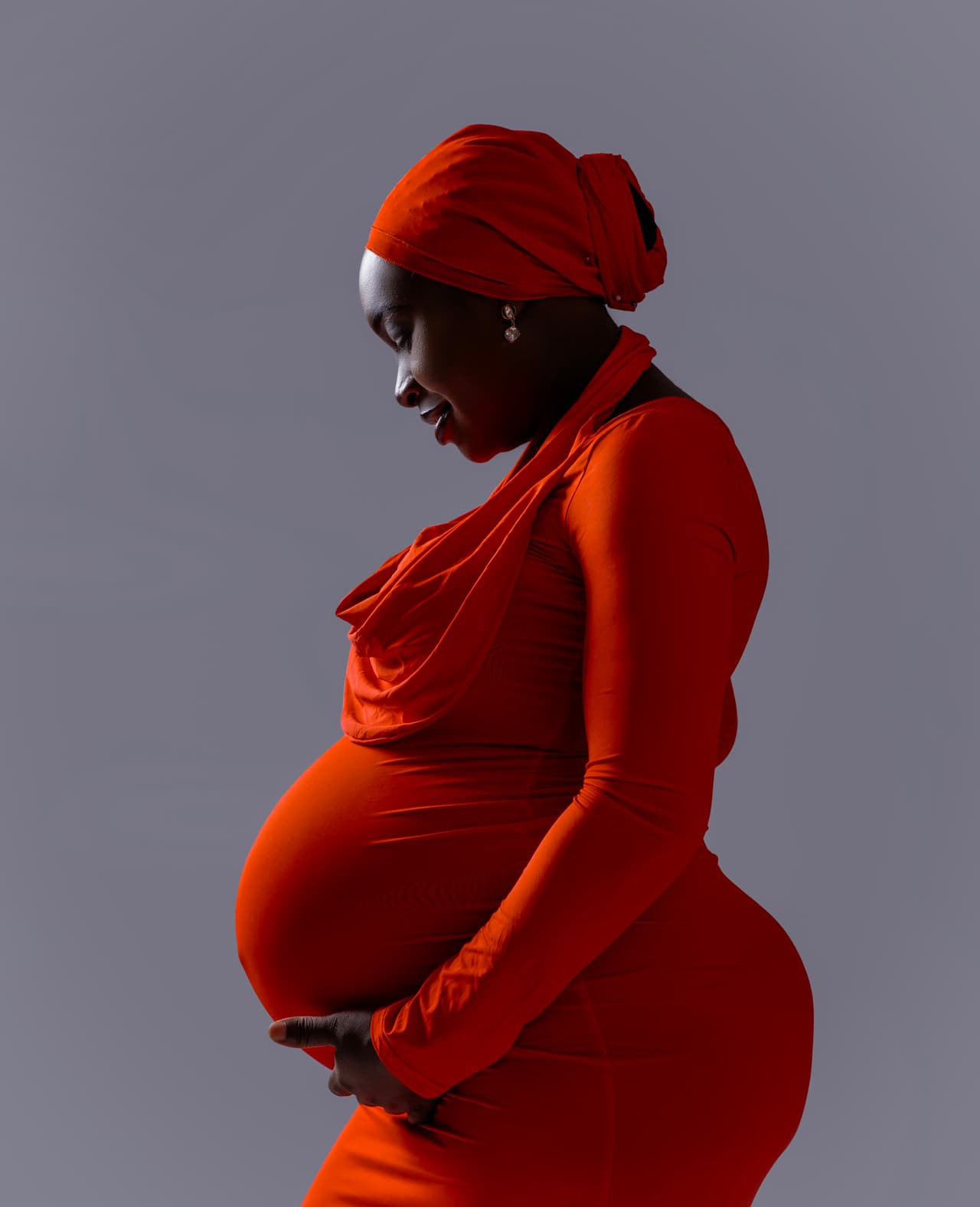 Maternity in Red