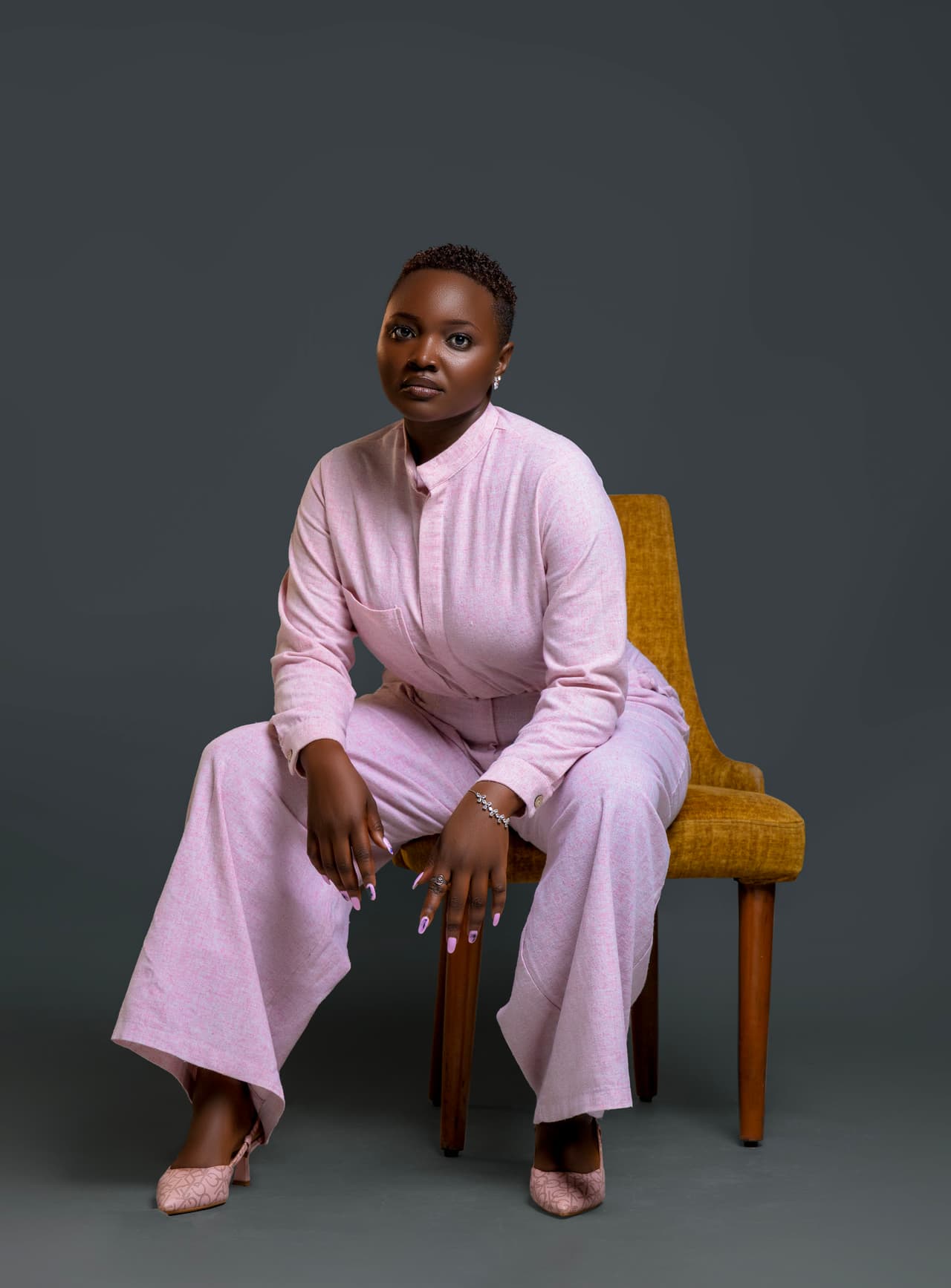 Pink Suit Elegance
